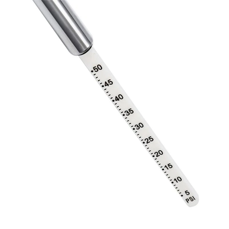 

Heavy Duty Dual for Head Truck Pencil Tire Gauge, Tire Pressure Gauge, Air Truck for w/Clip Stainless Steel Range
