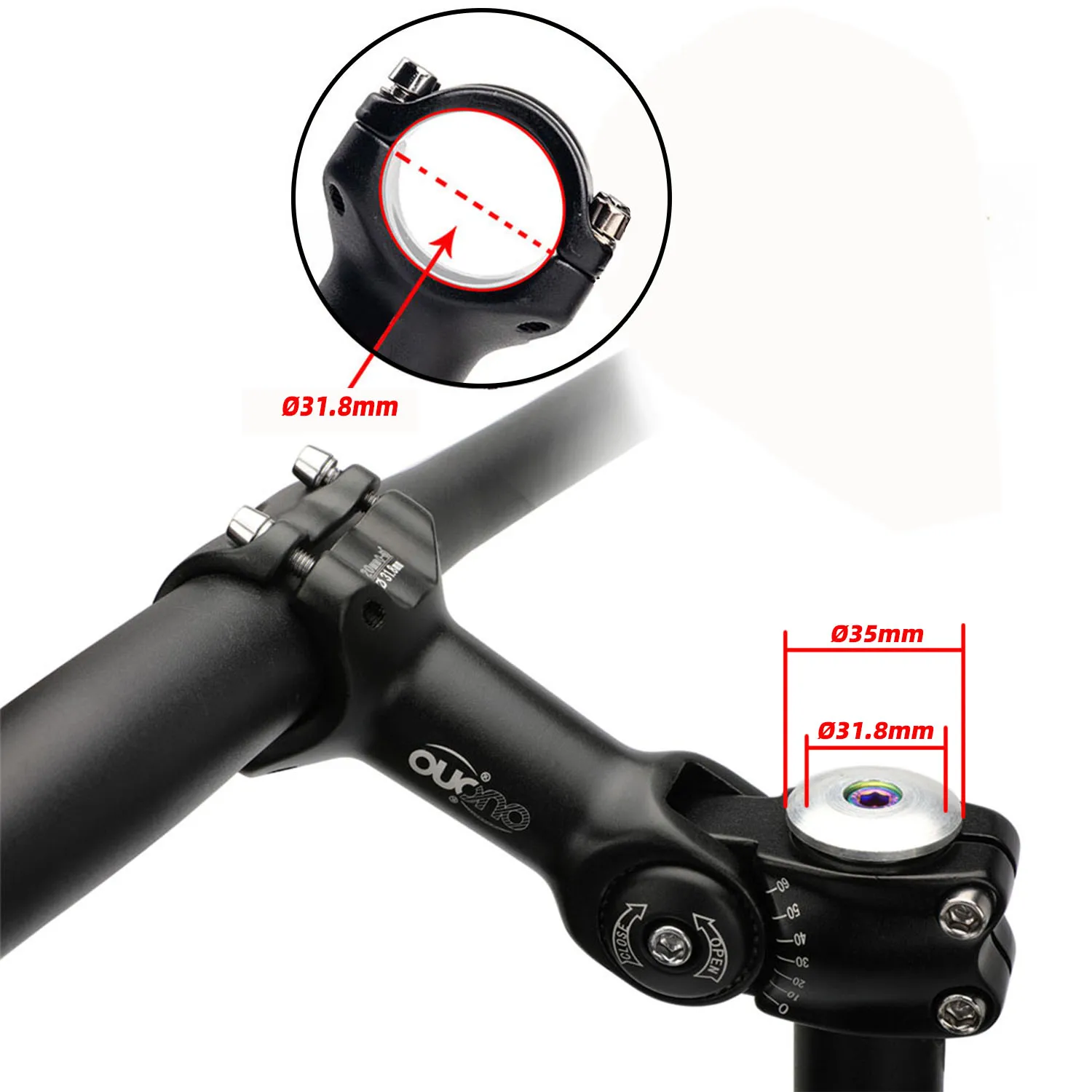 OUO 31 8 мм рулевое колесо регулируемый вынос велосипеда для Giant Mtb руля 90/110/120