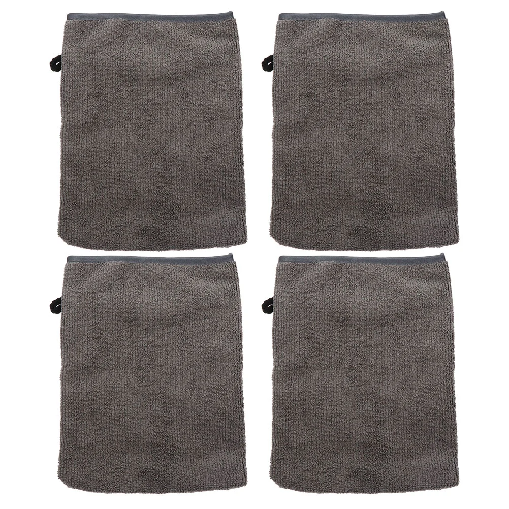 

4 Pcs Bath Sponges Fiber Makeup Remover Gloves Comfortable Face Mitts Major Facial Supply Removers Microfiber Travel