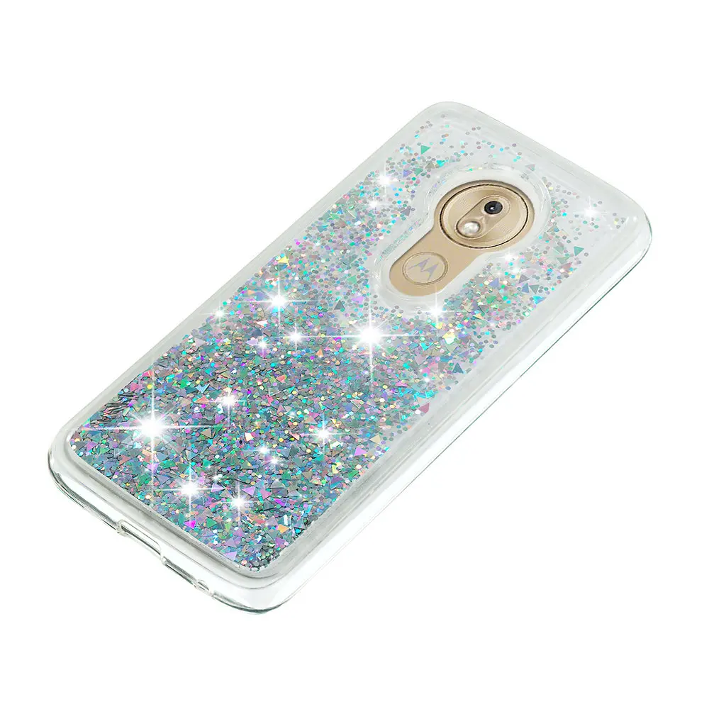 Cute Case For Motorola Moto G7 Play Glitter Dynamic Liquid Quicksand Bumper Cover XT1952 Bling Soft Silicone Fitted Phone Cases |