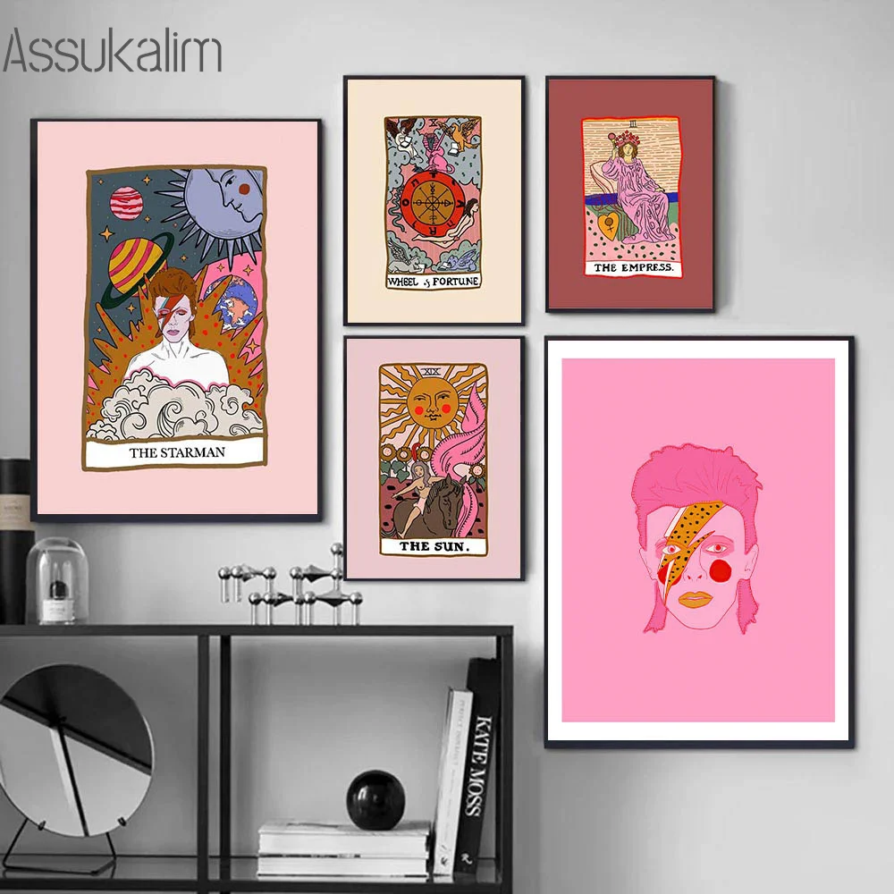 Настенные постеры с изображением игральных карт и солнца абстрактные картины на