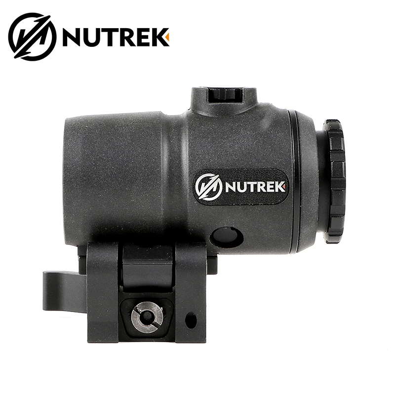 

NUTREK OPTICS Mago Tactical 3X Red Dot Magnifier with Flip to Side QD Mount for Reflex Sight Tactical Shooting