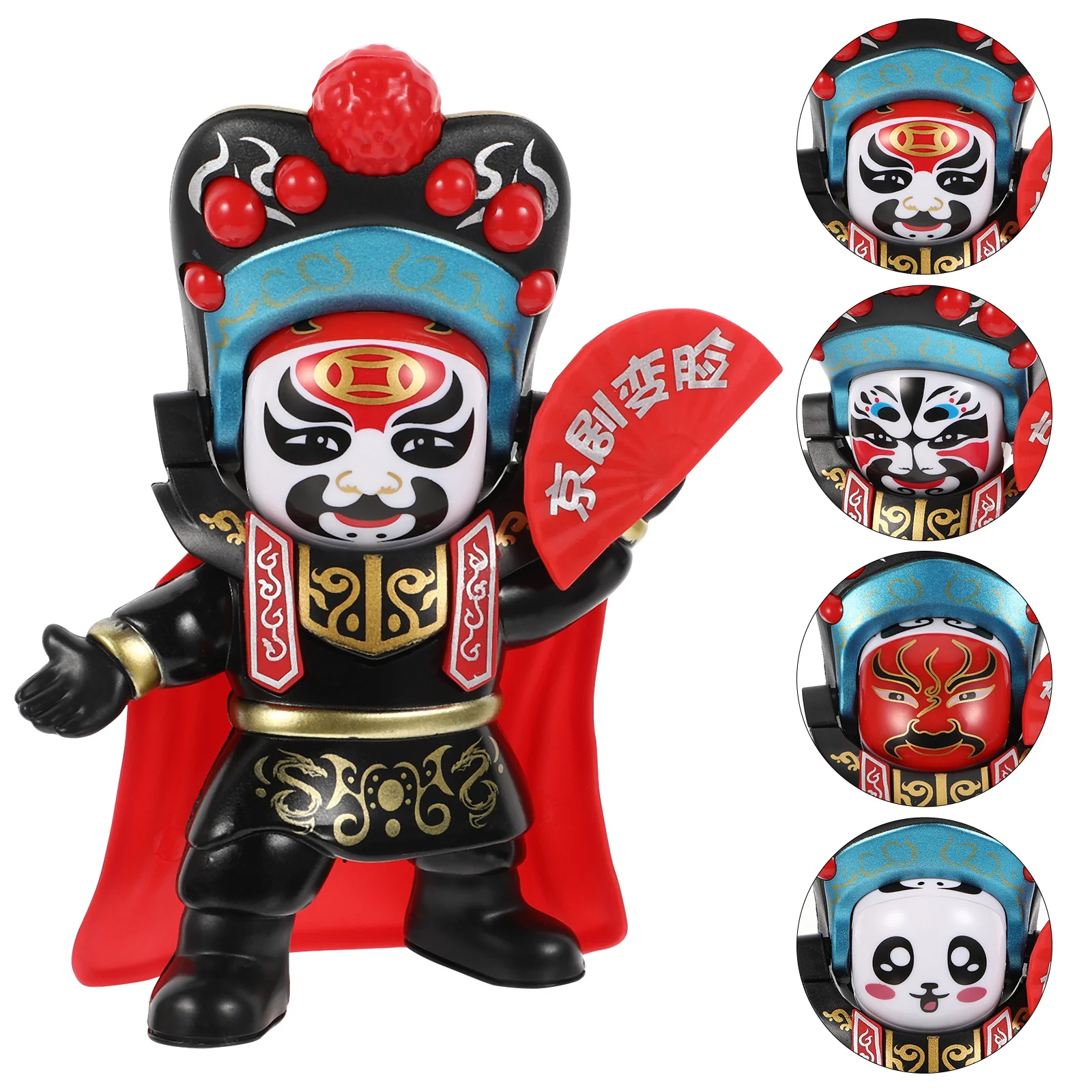

Sichuan Opera Face Changing Peking Souvenir Car Decoration Figure Plastic Cake Decorations
