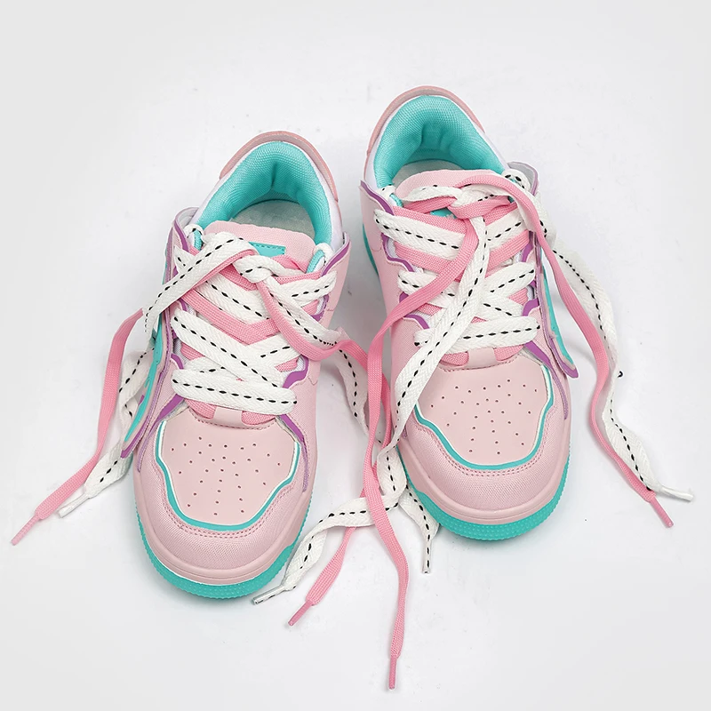 Cyber Star Same Style Microfiber Leather Pink Summer Fashion Casual Shoes for Unisex Loafers