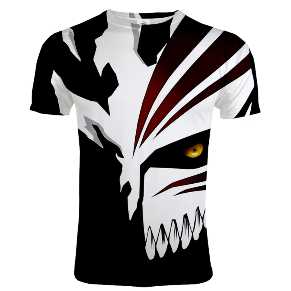 

2021 Anime Bleach 3D Printed T-shirt Men Women Casual O-Neck Short Sleeve Streetwear Shirts Fashion Harajuku Hip Hop Tee Tops