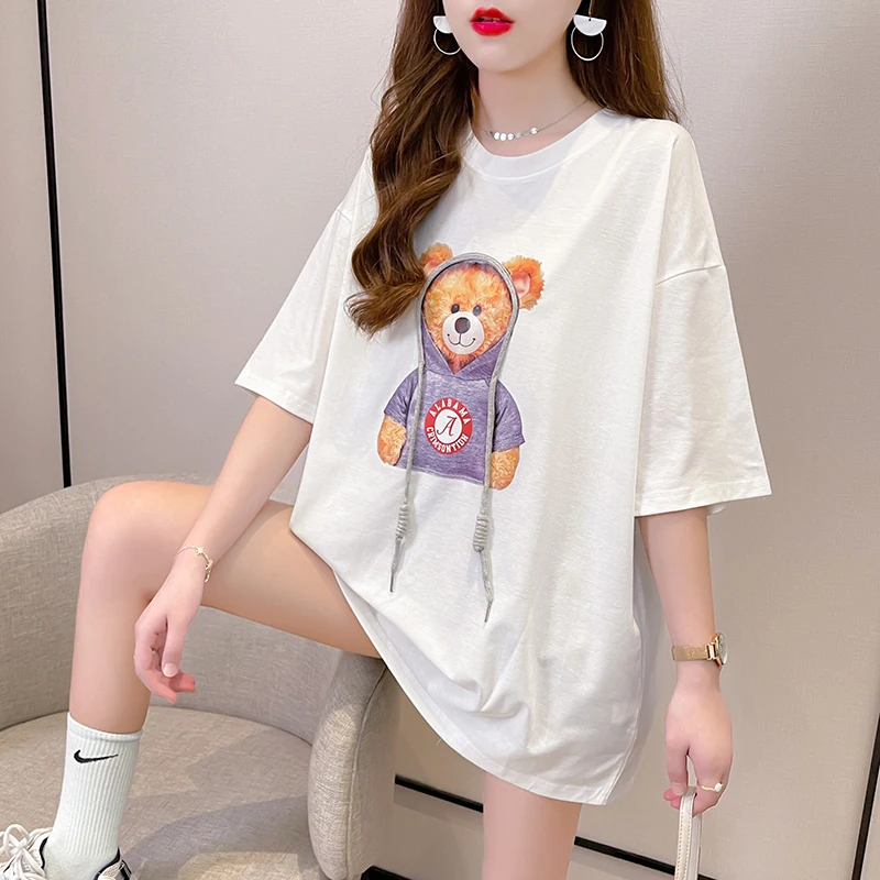 Футболка с коротким рукавом летнее платье для маленьких девочек новинка 2022