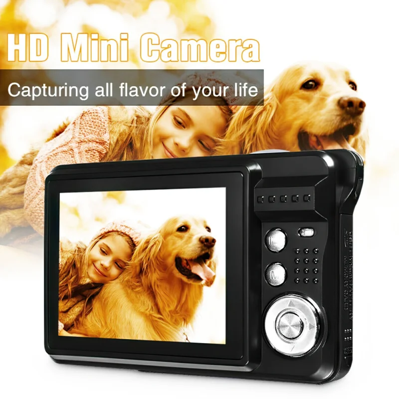 

k09 Portable Digital Camera 1080P Video Camcorder 48MP Photo 8X Zoom Anti-shake 2.7 Inch Large TFT Screen USB Charge Carry Bag
