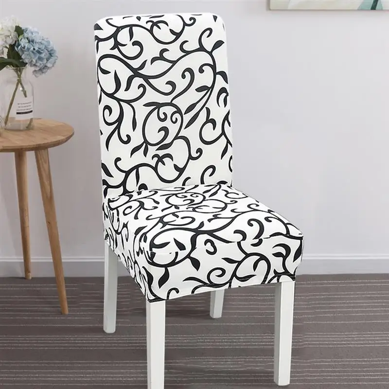 

1Pc Dining Chair Cover Slipcover Case Elastic Removable Anti-dirty Seat Chair Cover Washable Chair Protector for Wedding Hotel