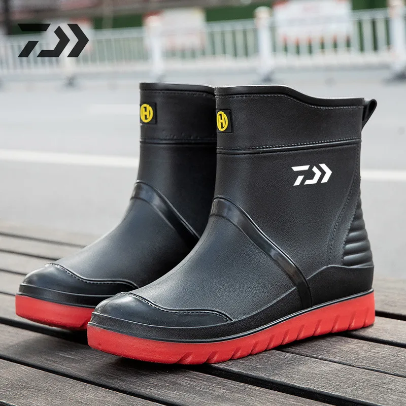 

Ботинки Daiwa мужские водонепроницаемые, летняя обувь для рыбалки с фонариками, для мойки автомобиля, резиновые сапоги, для улицы, весна