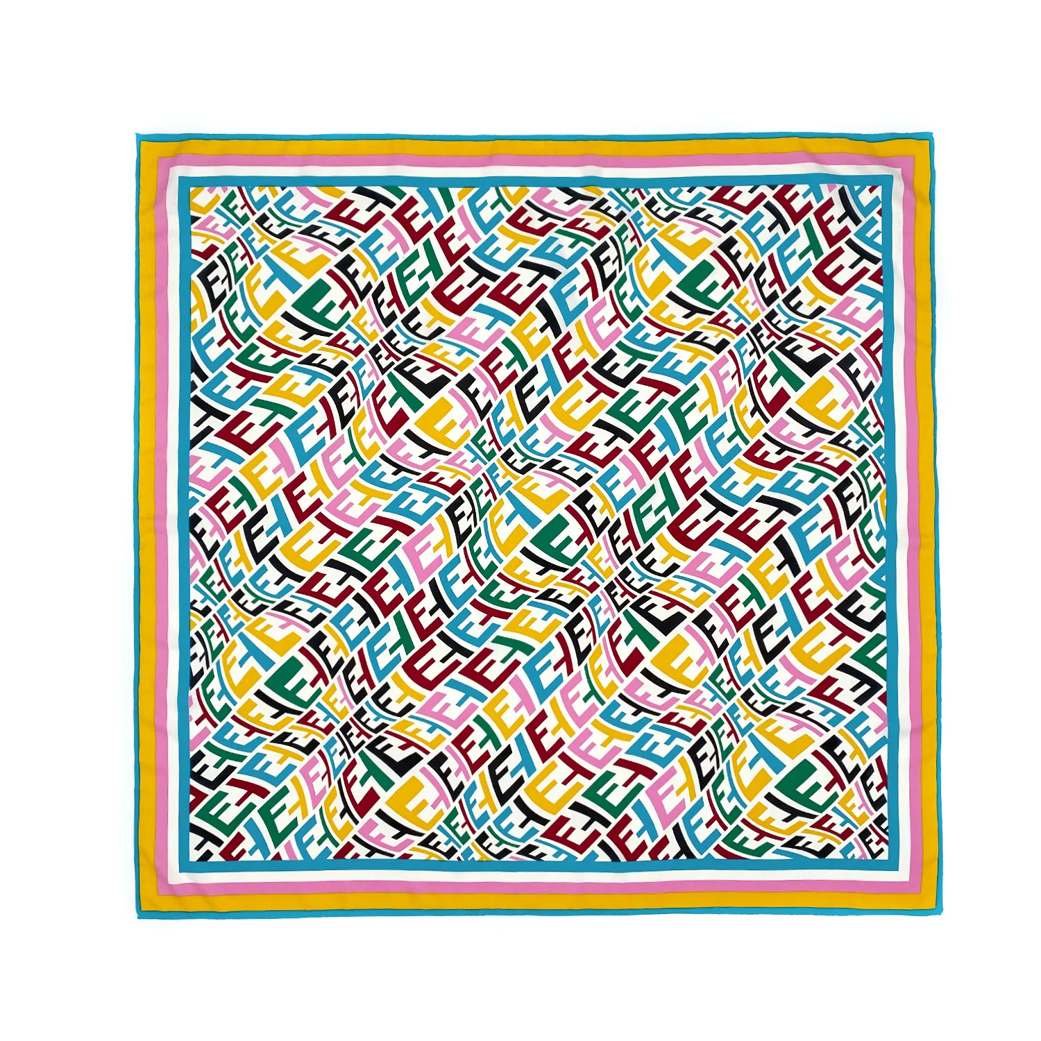 

Designer Brand Women Square Silk Scarf Hair Wrap Satin Headscarf Letter Print Luxury Shawl Female Hair Bandanas 90*90cm Foulard