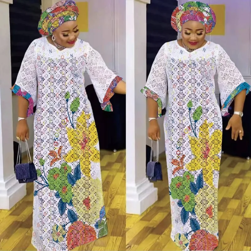 

Женское платье большого размера, Модное Длинное Платье Дашики свободного кроя в мусульманском стиле, элегантное вечернее платье Дубая, ара...