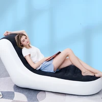 single lazy inflatable sofa chair couch folding portable lazy bag sleeping floor sofa chairs for bedroom muebles home furniture