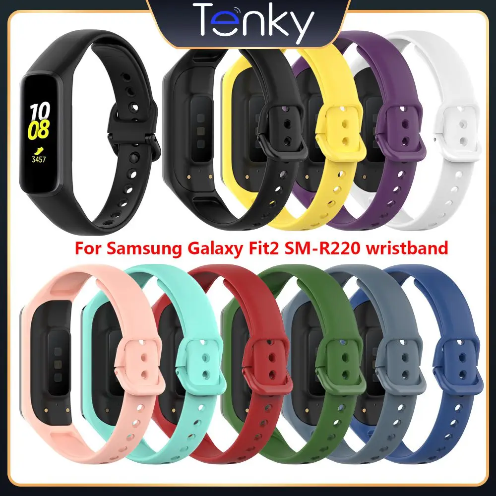 

Smart Accessories Watchband Sweatproof Waterproof Replacement Strap Soft For Samsung Galaxy Fit 2 Strap Silicone Strap