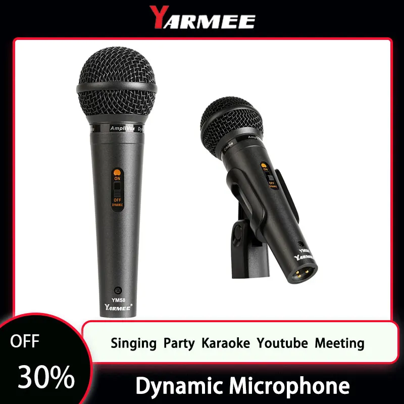 

Профессиональный микрофон, ручной записывающий микрофон для ПК, компьютера, пения, вечеринки, караоке, Youtube, встречи