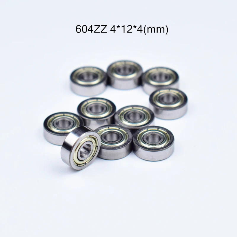

Подшипник 604ZZ, 10 шт., 4*12*4 (мм), хромированная сталь, металлические герметичные высокоскоростные детали механического оборудования