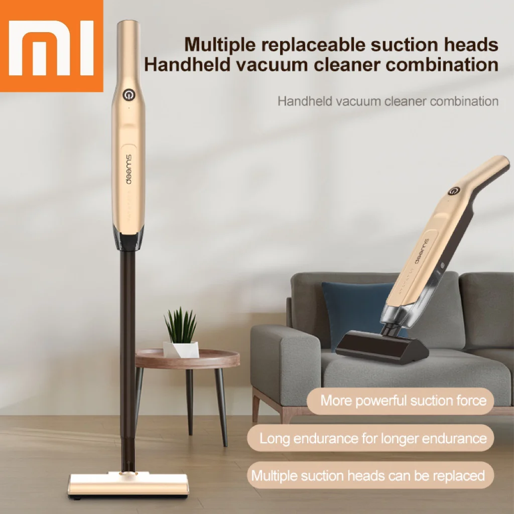 Фото Беспроводной пылесос Xiaomi, 20000 па, с шумоподавлением, несколько аксессуаров для удовлетворения ваших потребностей, Беспроводной Мощный пылесос №1