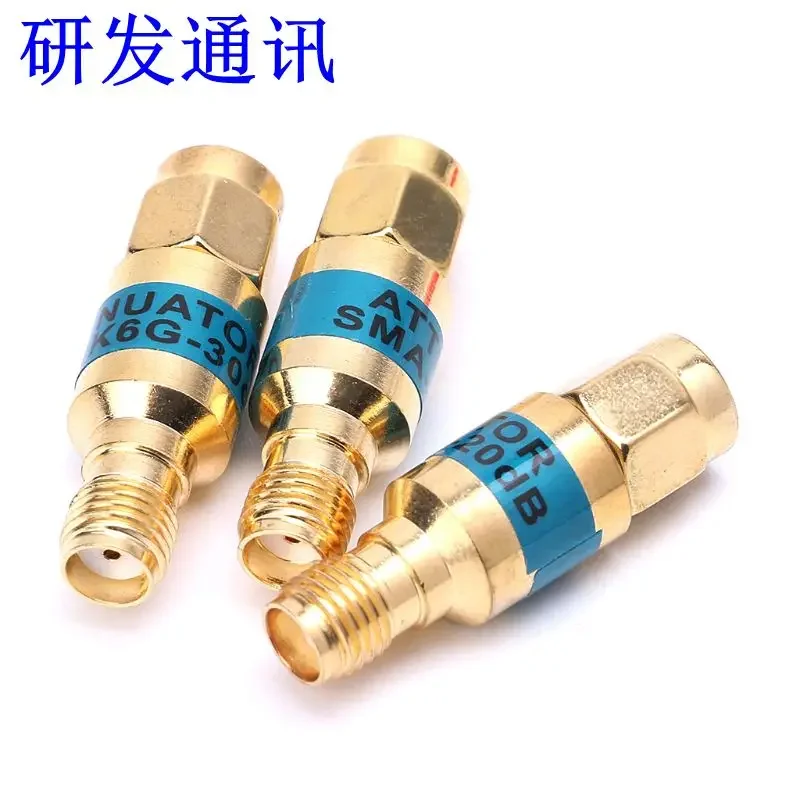 Золото 2 Вт DC 0-6 ГГц фотоповоротный женский аттенюатор 1-30 дБ