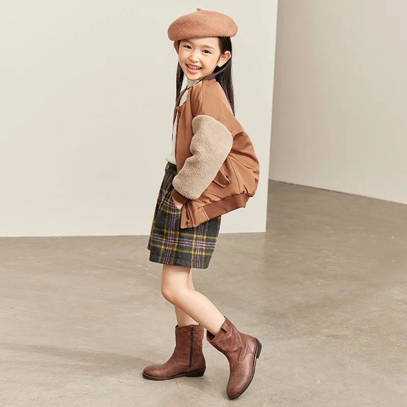 

amii kids girls jacket winter fashion warm coat for children teen girls cotton coats thickness casual Children jackets 22240200