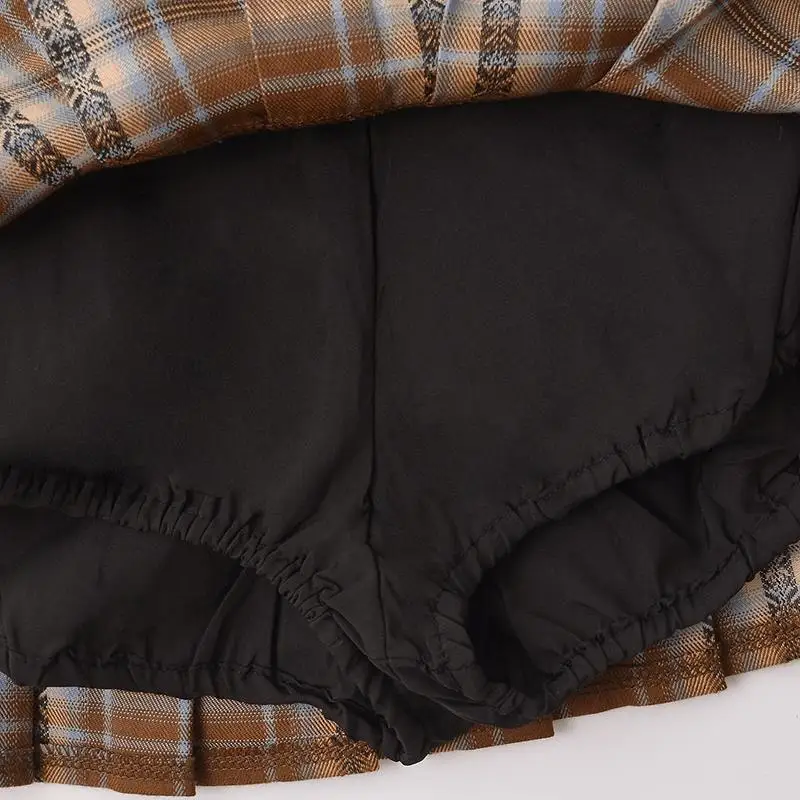 Женская мини-юбка с высокой талией