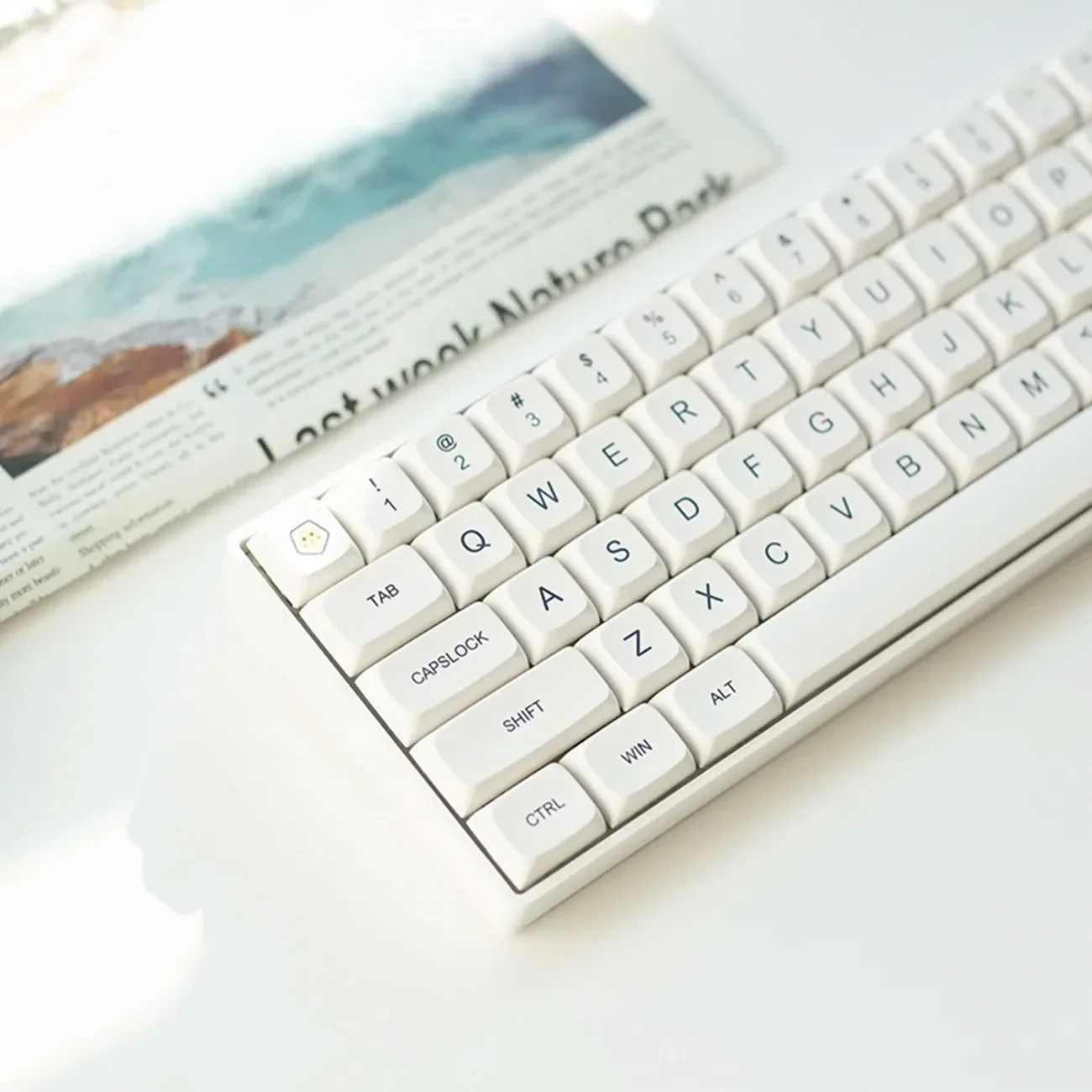 Набор простых белых колпачков клавиш профиль XDA PBT Sub