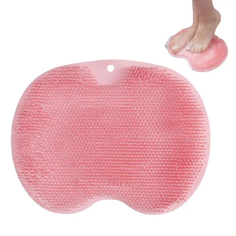 

Foot Wash Brush For Shower Multi-Functional Back Brush Soft Massager Silicone Bath Mat Brush Cleans Smooths Massages Your Feet