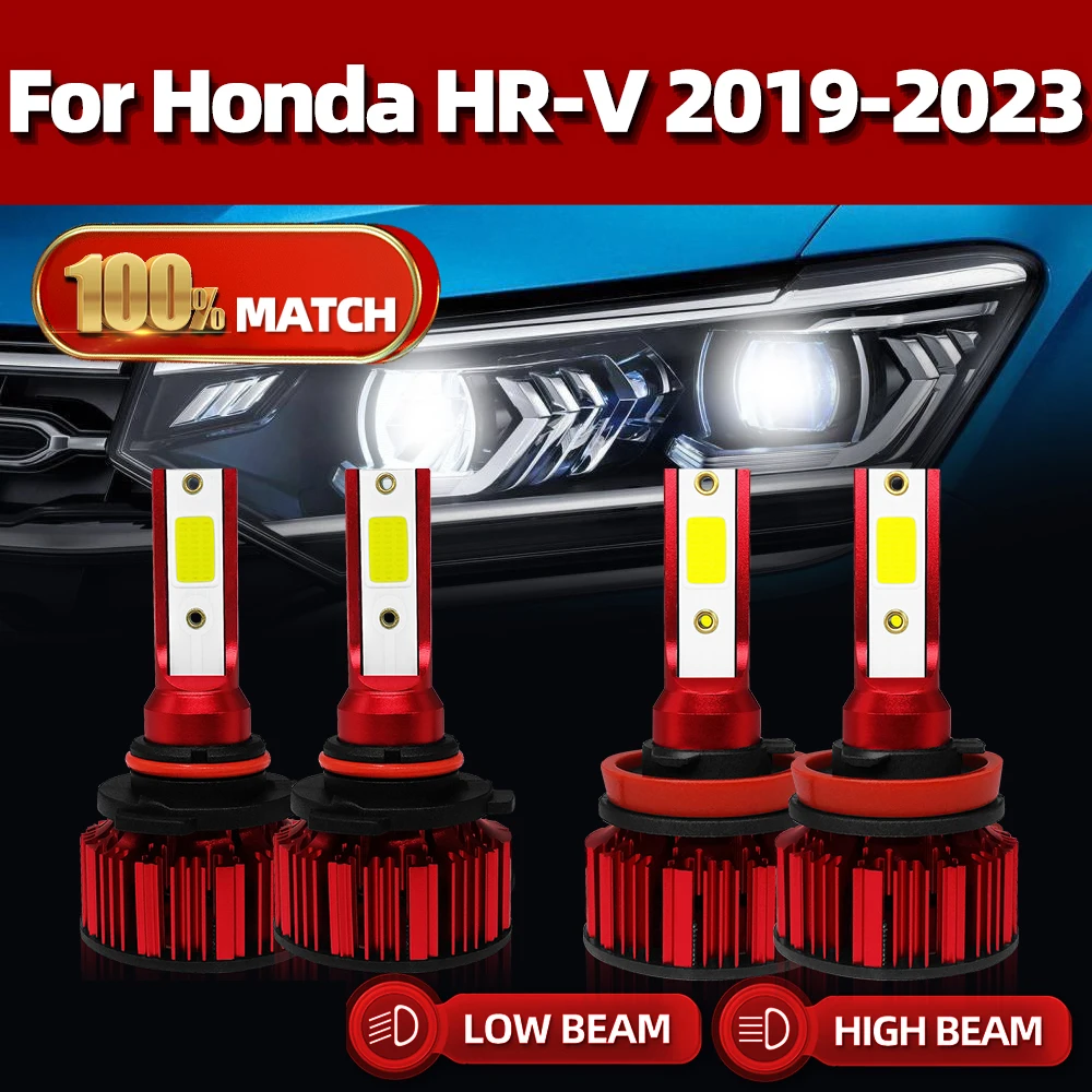 

LED Headlight Bulbs 9005 HB3 H11 Car Lamps 240W 40000LM Auto Headlamp 12V 6000K White For Honda HR-V 2019 2020 2021 2022 2023