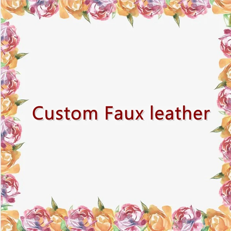 

Custom Cartoon Faux Synthetic Leather Litchi Leather Printed 30X136cm/roll for DIY Earrings Bows Craft Handmade Materials