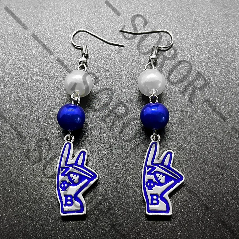 Модные женские серьги-подвески с изображением милого человека Зета-фы