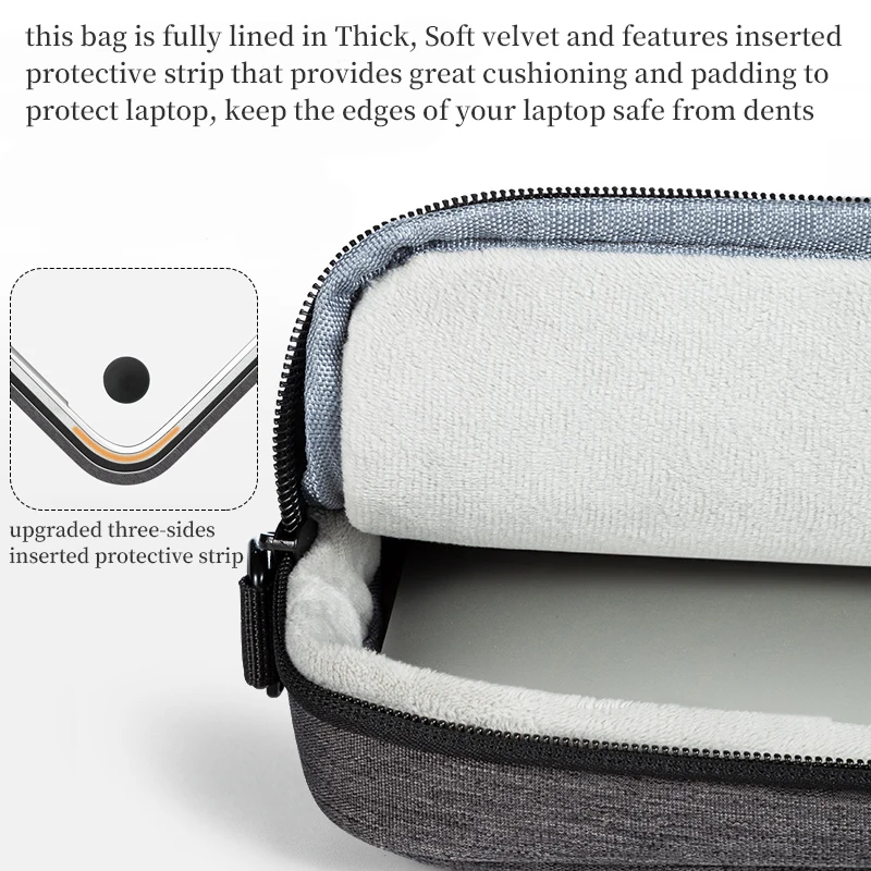 15 6-дюймовая сумка через плечо для ноутбука мужская тонкая переноски компьютера