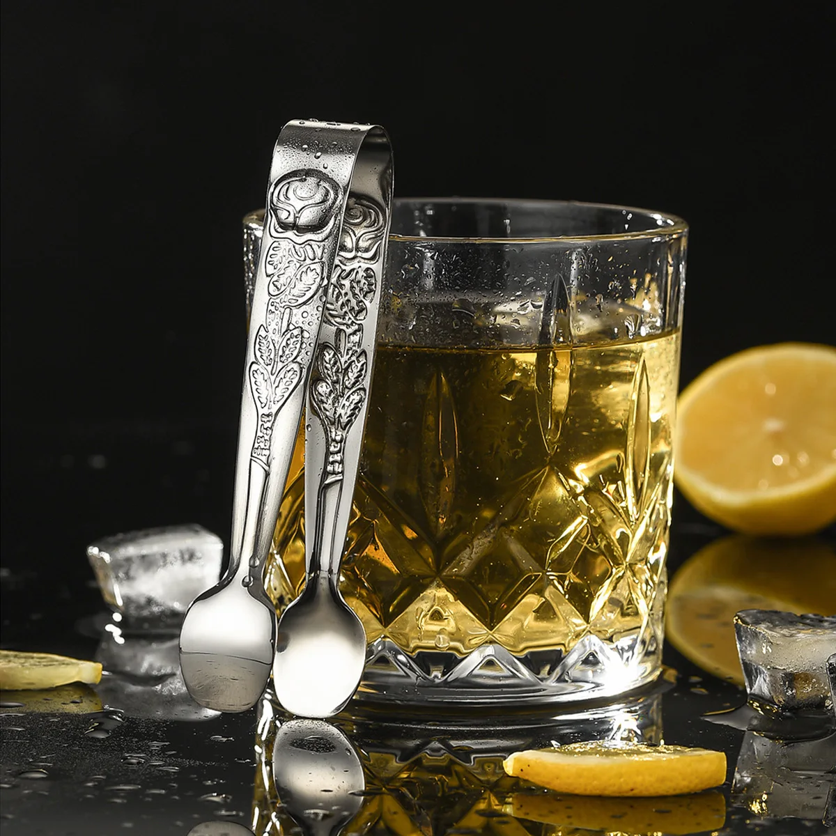 WORTHBUY Щипцы из нержавеющей стали с розовым дизайном. Экологичная металлическая