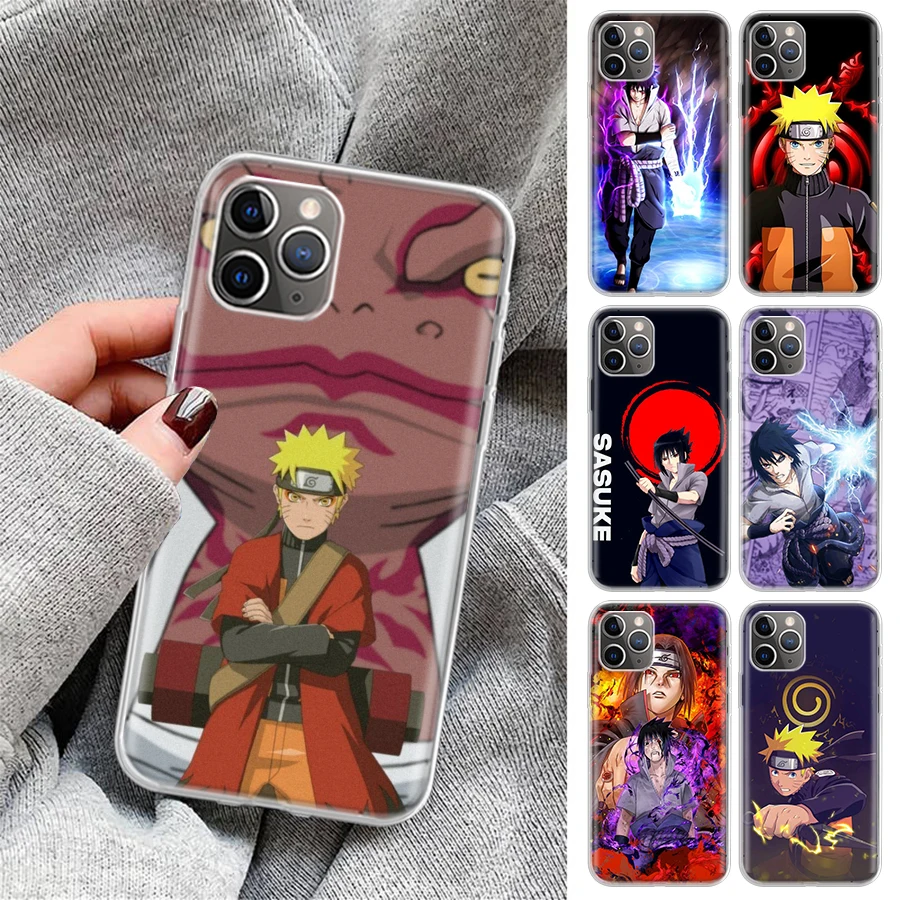 

Naruto Sasuke Phone Case For Apple iPhone 11 13 12 Pro XS Max XR X 7 8 6 6S Plus Mini 5 5S SE Soft Back Shell Cover Coque