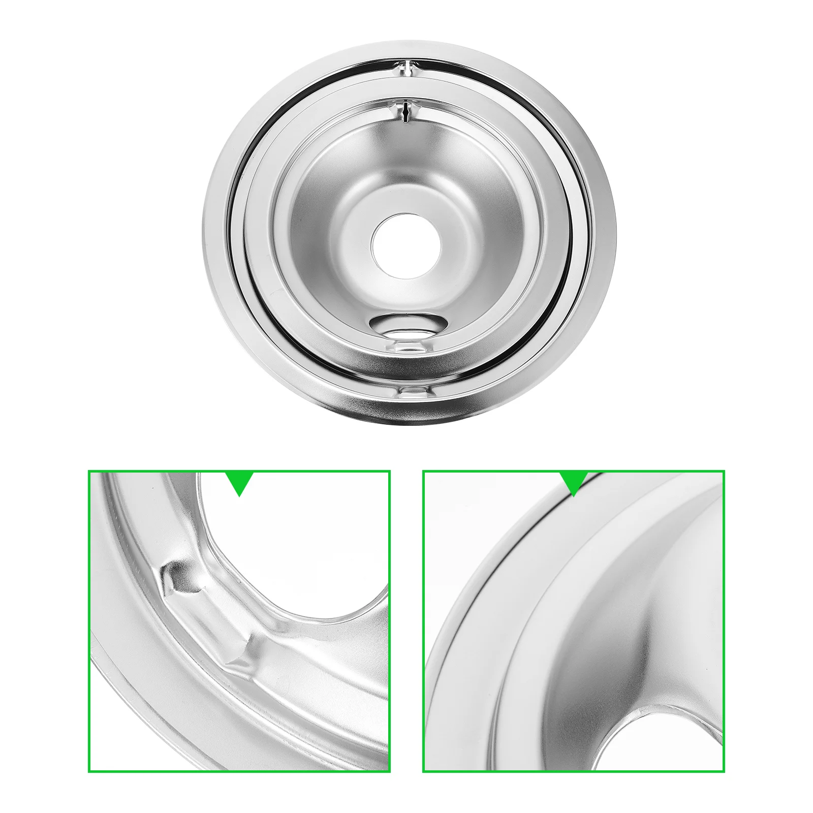 

Drip Pan Range Cooktop Stove Burner Pans Electric Bowl Oven Covers Replacementporcelain Oilliner Proof Drips Protector Bibs
