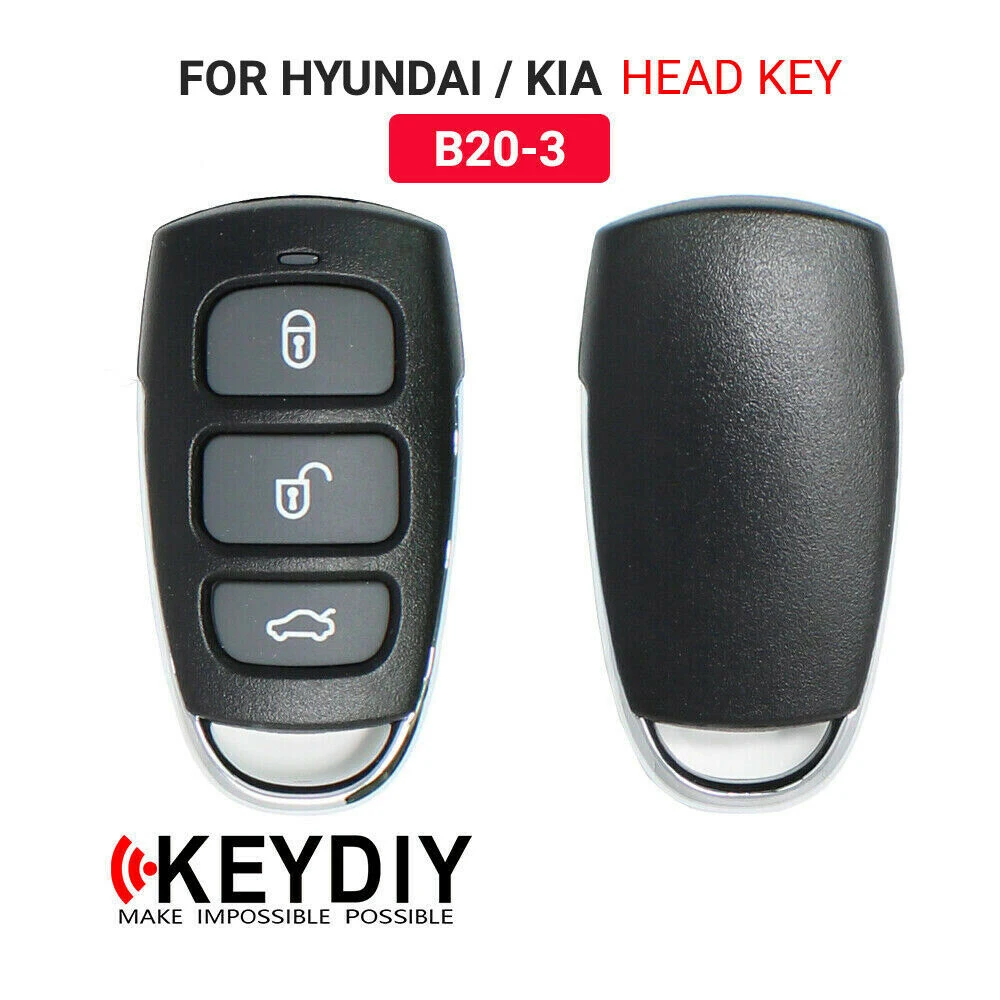 

KEYDIY Car Head Key Remote For KIA Huyndai B-Series 3 Buttons B20-3