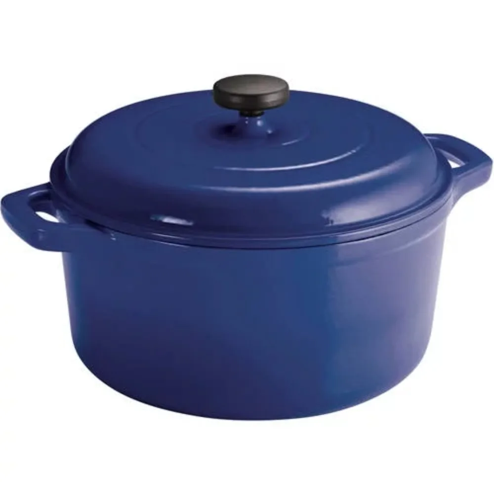 

6.5 Quart Enamled Cast Iron Dutch Oven with Self Lid Cast Iron Pot Cast Iron Cookware Nonstick, Blue