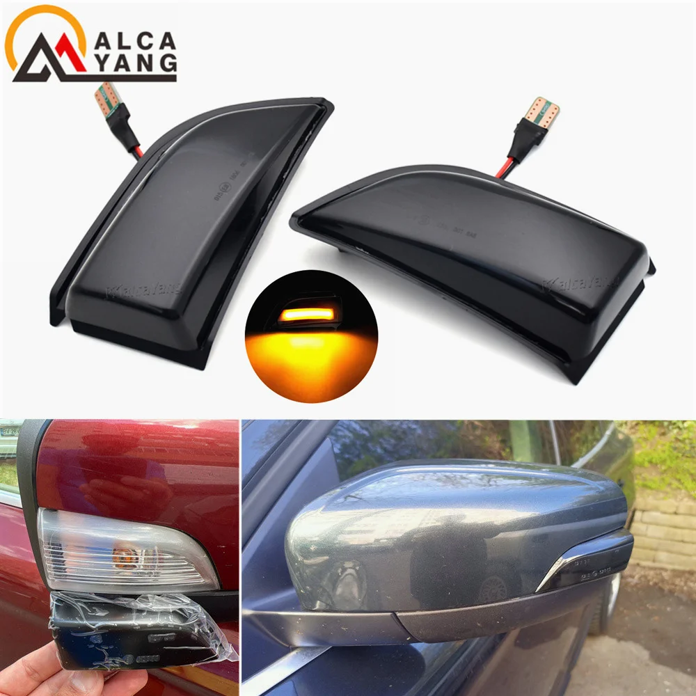 

2Pcs For Volvo XC60 Side Mirror Sequential Blinker Indicator Lamp 2008 2009 2010 2011 2012 2013 2014