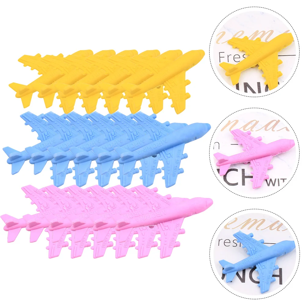 

Erasers Eraser Toy Kids Filler Mini Party School Airplane Toys Stationery Prizes Puzzle Novalty 3D Cool Cartoon Gifts Gift