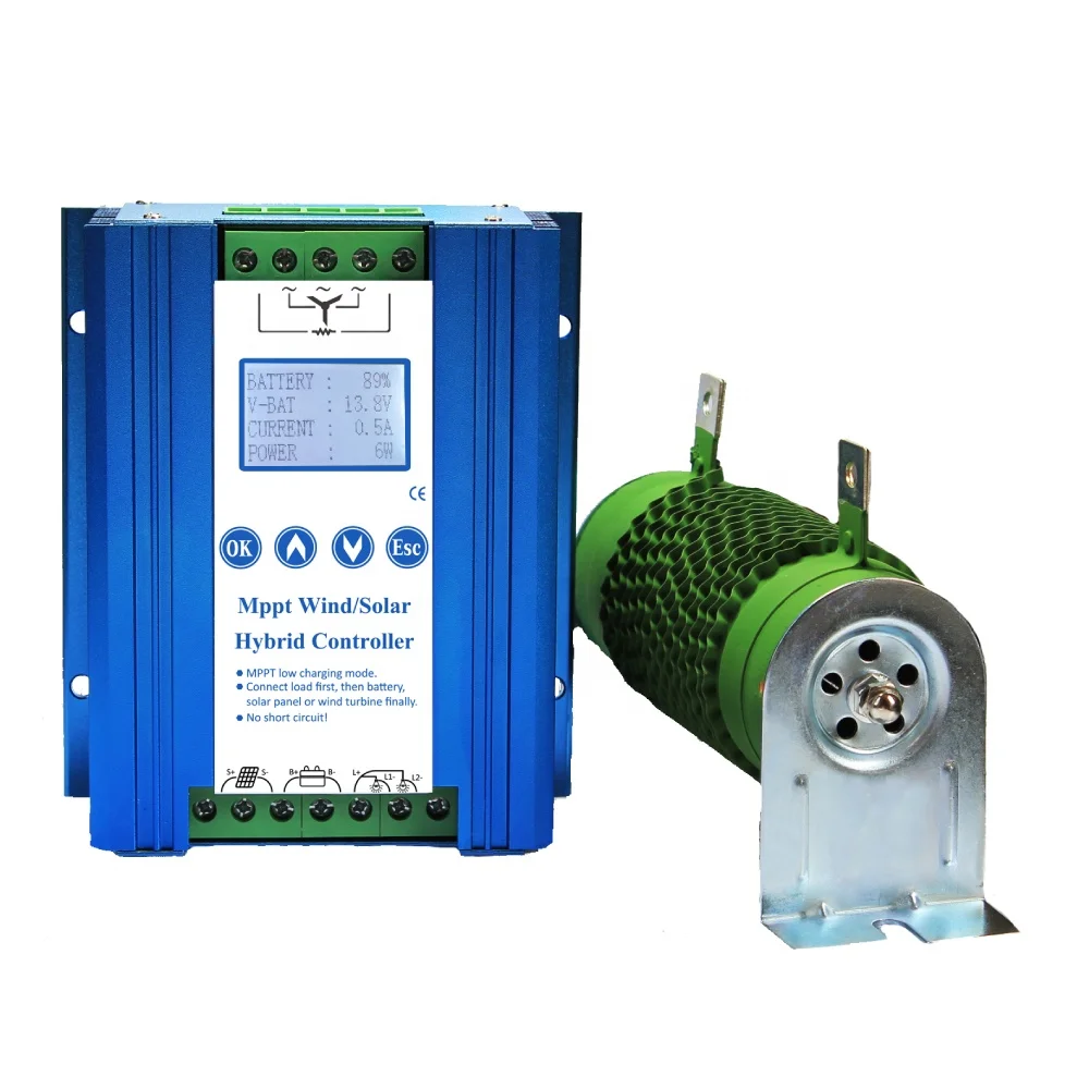 

MPPT 1000w 1KW Solar Tracker Wind Solar hybrid Charge Controller PWM 12/24V Sun Battery Regulator for Wind Generator Solar Panel