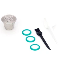 suitable for nespresso coffee capsule cup filter mesh coffee filter filling type repeatable with sealing ring 1