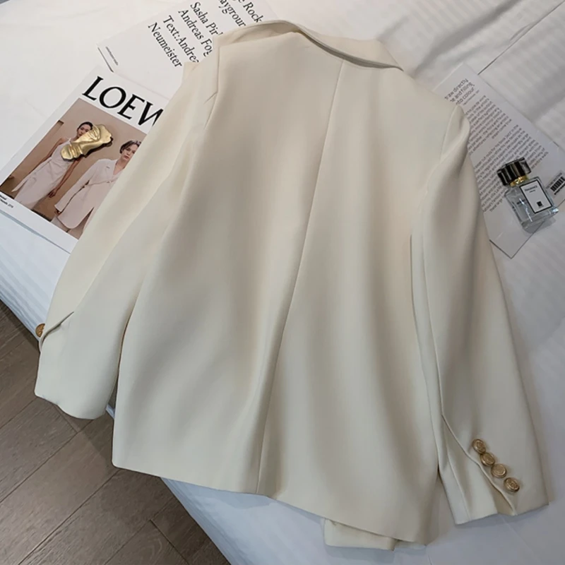 High-end Luxury Designer Clothing Long Sleeve Blazer Women Suit Korean Fashion Spring Autumn Jacket Tops Slim Fit Office Ladies