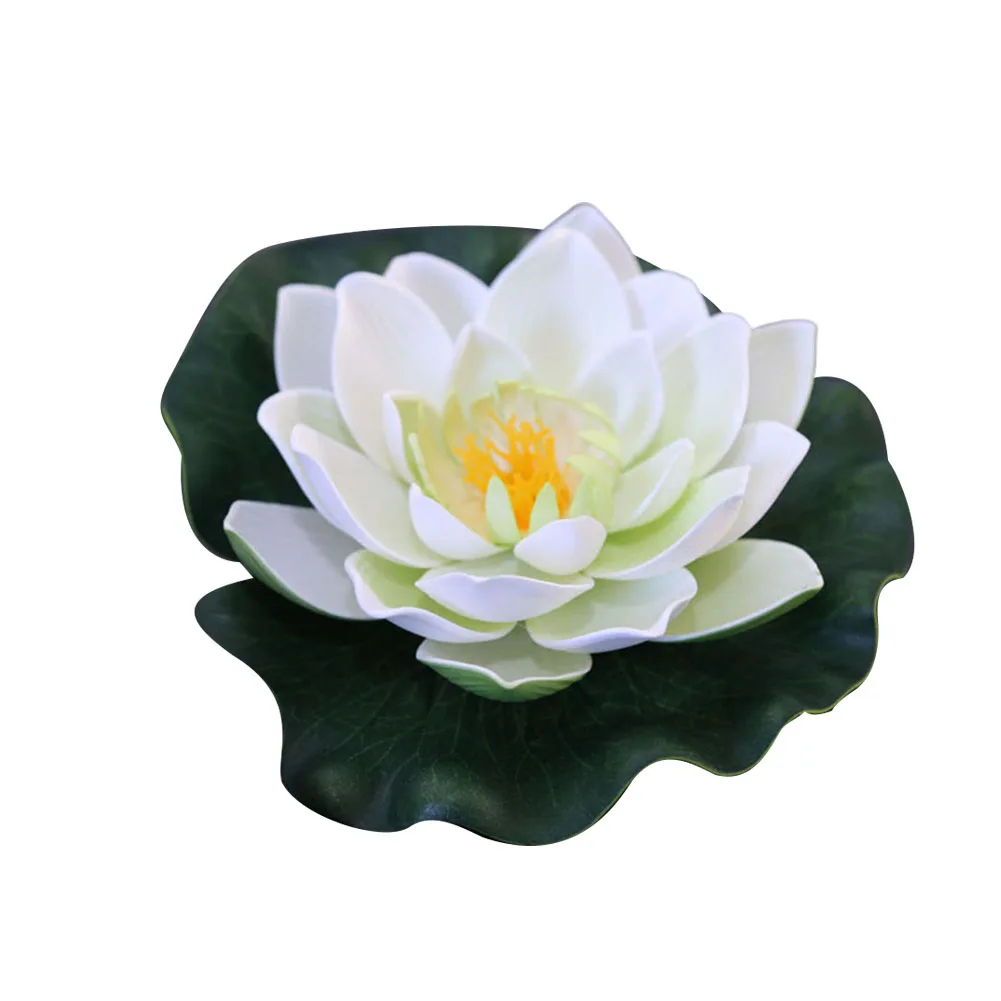 

Accessories Artificial Lotus Fake Plant Pond Pool Simulation Flower Water Lily Wedding Yard Fish Tank Floating