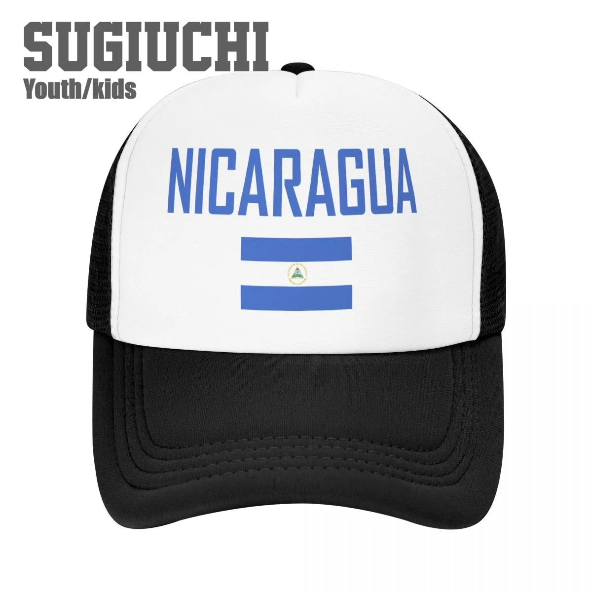 

Kids Mesh Cap Hat NICARAGUA Flag And Font Baseball Caps for Youth Boys Girls Pupil Children's Hats Outdoor Sports Unisex