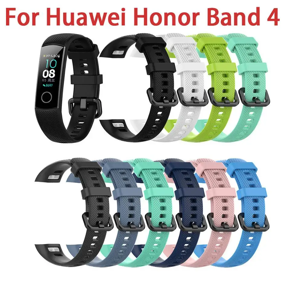 

Ремешок для Huawei Honor Band 4, ремешок на запястье, силиконовый ремешок из мягкого ТПУ, аксессуары для смарт-браслета