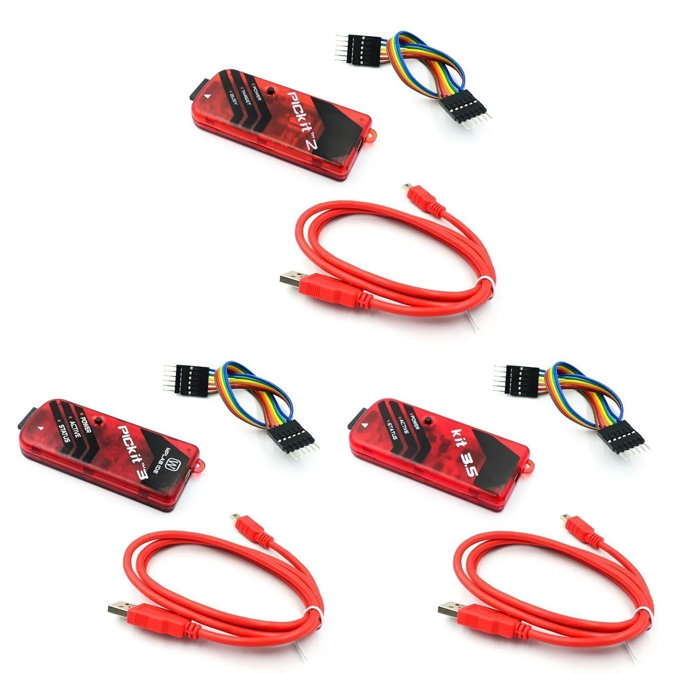 Для PICKit2 PICKIT3 PICKit3.5 программатор + PIC ICD2 PICKit 2 PICKIT 3 5 программирующий адаптер