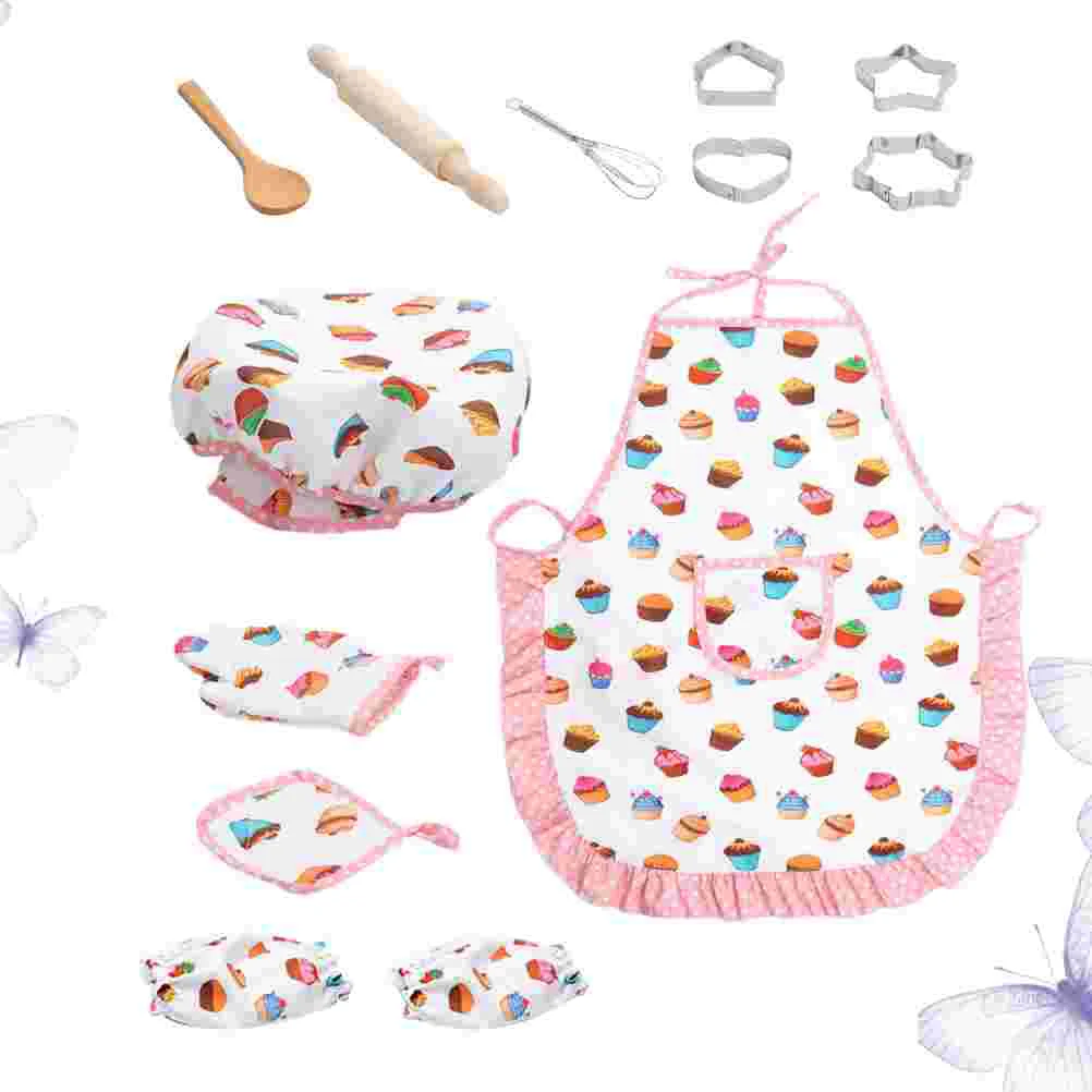 13 шт. детская кухонная утварь игрушки инструмент для выпечки фартук торта