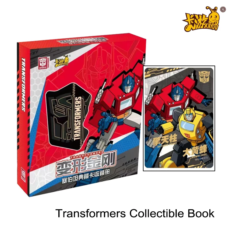 

Оригинальная книга KAYOU из коллекции трансформеров, редкий герой, Optimus Prime Bumblebee PR, Детская Подарочная карта, игрушка, инструмент для коллекции