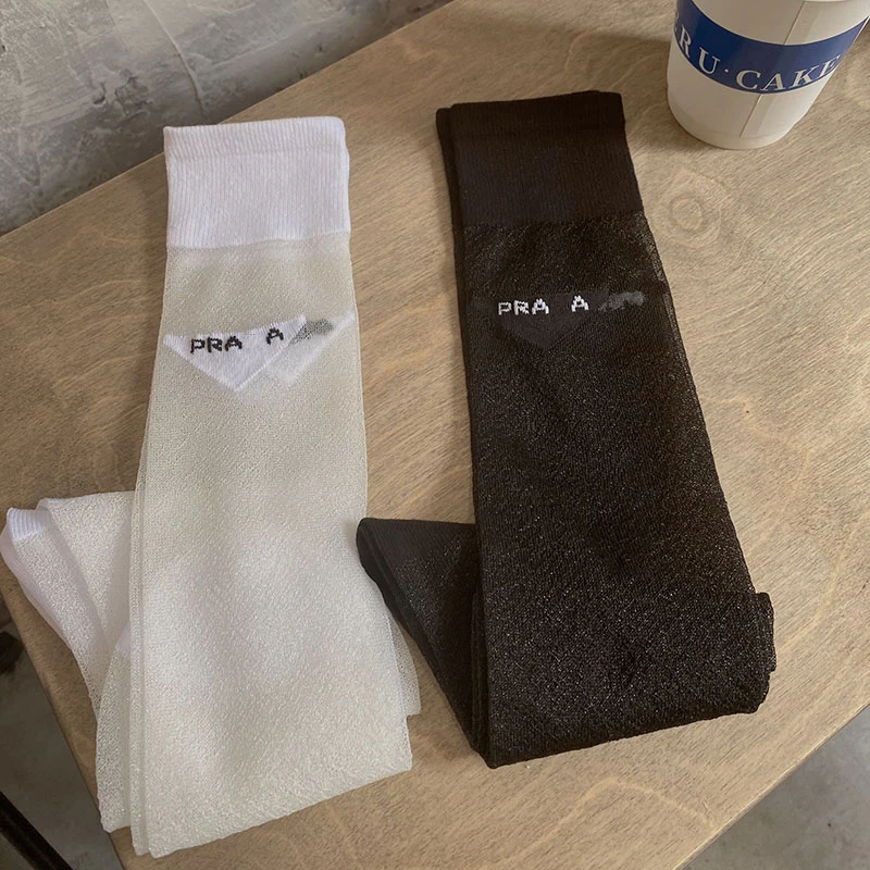 Women new golf socks cotton breathable knee high socks