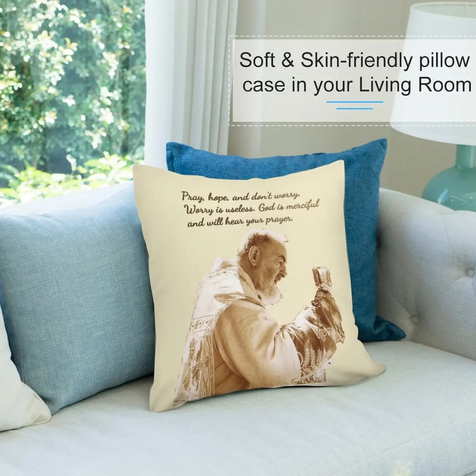 Подушка St Padre Pio of Pietrelcina роскошные декоративные подушки для гостиной диванные