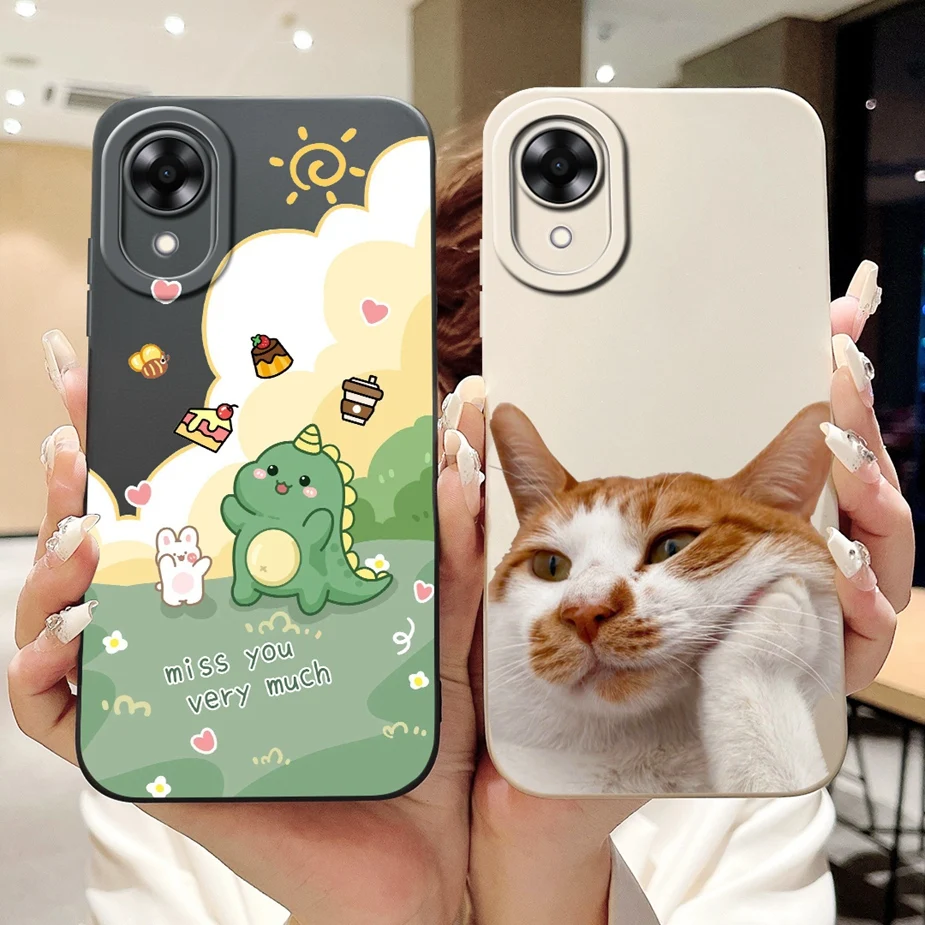 Для Oppo A17 чехол A17K CPH2471 Новый Модный с рисунком в виде конфет 6 56 ''мягкий