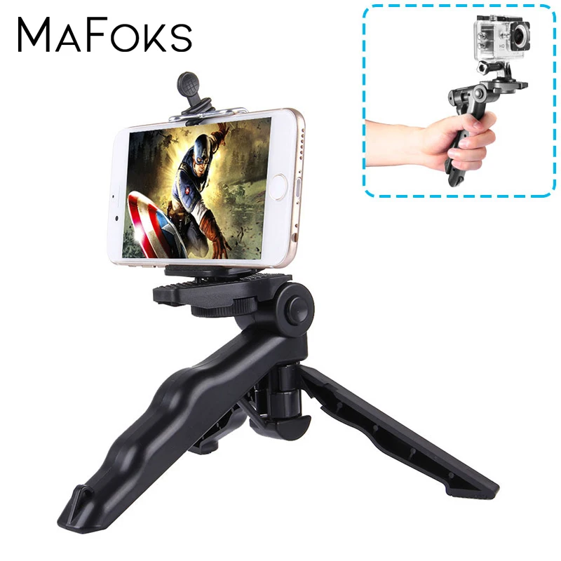 Action Camera Tripod Handheld Stabilizer Pistol Hand Grip For iPhone 7 6puls for Gopro Hero 6 5 for Canon Nikon Sjcam