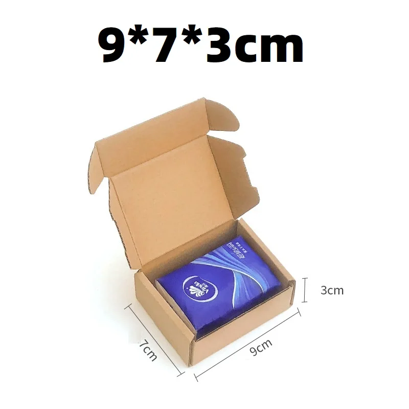 

50 шт. гофрированные коробки из крафт-бумаги PKQ